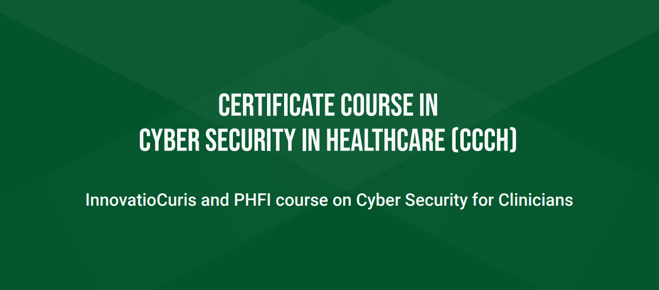 Online event - Certificate course in Cyber Security in Healthcare